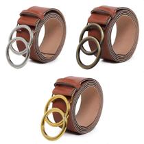 Cinto Feminino Caramelo Argola Dupla Blogueira Estilosa