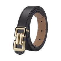 Cinto Feminino Colorido De PU Com Fivela Lisa, Moderno E Elegante Para Saias E Calças De Perna Larga