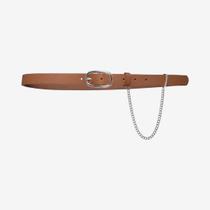 Cinto Feminino Com Corrente Caramelo