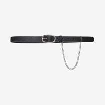 Cinto Feminino Com Corrente Preto