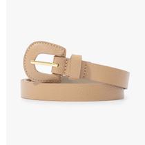 Cinto Feminino Com Fivela Quadrada Encapada Clássico