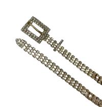 Cinto Feminino Corrente Com Strass Brilhante Fino BBH-T83/T85