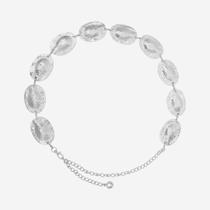 Cinto Feminino Corrente Orgânica Prata