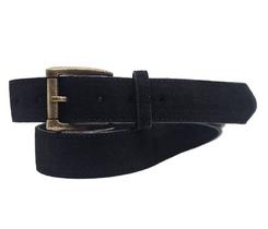 Cinto feminino couro camurça básico lindo ED0602 Cor:PretoTamanho:M