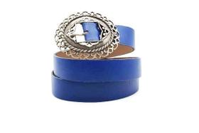 Cinto Feminino Couro Fivela Prata Ne1539