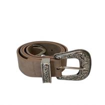 Cinto Feminino Couro Legítimo Fivela Marrom Western Country Rodeio Marrom