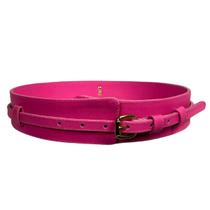 Cinto Feminino Couro Legítimo Rosa Delicado Estiloso Look Blogueira Largo Grosso Fino 2 em 1 Cinto Feminino Couro Legítimo Rosa Delicado Estiloso Look Blogueira Largo Grosso Fino 2 em 1