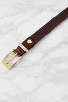 Cinto Feminino Couro Legítimo Social Casual Fivela Dourada Delicado e Elegante