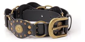 Cinto Feminino Couro Pu Boho Chic Tendencia Moda Country Top