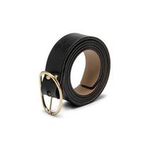 Cinto Feminino Dakota Couro Preto Deli DK307 Fivela Oval Dourada Cinto Feminino Dakota Couro Preto Deli DK307 Fivela Oval Dourada