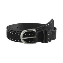 Cinto Feminino De Camurça Mulberry Estilo Western Com Rebites Acessório Fashion