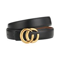 Cinto Feminino de Couro Genuíno com Fivela de Botão - Acessório Versátil para Jeans