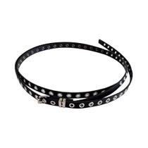 Cinto Feminino De Couro PU Com Duplo Círculo Decorativo Fino Estilo Ins Com Qualquer Nó Cinto Feminino De Couro PU Com Duplo Círculo Decorativo Fino Estilo Ins Com Qualquer Nó