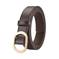 Cinto Feminino de Couro PU com Fivela Dourada - Versátil e Elegante para Calças Jeans Cinto Feminino de Couro PU com Fivela Dourada - Versátil e Elegante para Calças Jeans