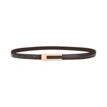 Cinto Feminino De Couro PU Fino Estilo Coreano Com Acessórios De Metal Ajustáveis Casual Básico Cinto Feminino De Couro PU Fino Estilo Coreano Com Acessórios De Metal Ajustáveis Casual Básico