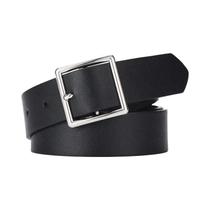 Cinto Feminino De Couro PU Preto Macio Com Fivela Quadrada, Estilo Chic Luxuoso Vintage Para Jeans Cinto Feminino De Couro PU Preto Macio Com Fivela Quadrada, Estilo Chic Luxuoso Vintage Para Jeans