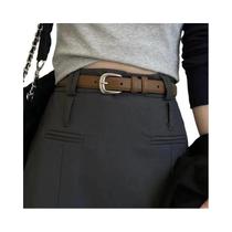 Cinto Feminino de Couro Vintage - Estilo Casual para Verão