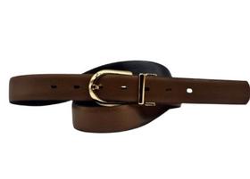 Cinto feminino dupla face fivela giratória 100% couro ajustável Fasolo N453 Cinto feminino dupla face fivela giratória 100% couro ajustável Fasolo N453