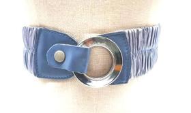 Cinto feminino elástico com couro vestido GR705