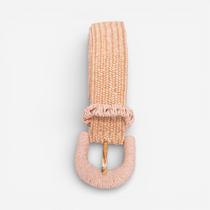 Cinto Feminino Elástico Palha Rosê