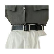 Cinto Feminino Elegante De Couro PU Com Fivela Quadrada Vintage Para Calças Jeans