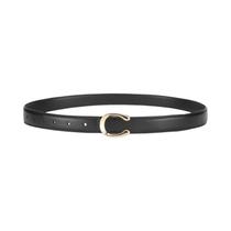 Cinto Feminino Elegante Dupla Face Com Fivela Em C, Presente Sofisticado Para Mãe