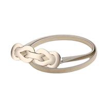 Cinto Feminino Elegante Fino De Cor Sólida De Metal Cinto Elástico Simples Na Moda