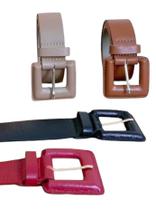 Cinto feminino em couro legítimo, fivela encapada 3.5 cm Cinto feminino em couro legítimo, fivela encapada 3.5 cm