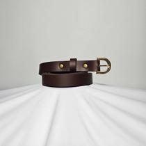 Cinto feminino em Couro Soleta Premium, 2 cm de largura