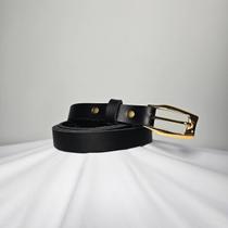 Cinto feminino em Couro Soleta Premium, 2 cm de largura