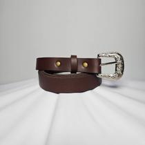 Cinto feminino em Couro Soleta Premium, 3,5 cm de largura