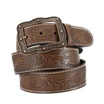 Cinto Feminino Estilo Country Rodeio Barretos Couro Floral