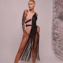 Cinto Feminino Estilo Cowboy Ocidental Com Franjas Em Couro PU Para Fantasia De Carnaval E Feriados Cinto Feminino Estilo Cowboy Ocidental Com Franjas Em Couro PU Para Fantasia De Carnaval E Feriados