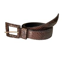 Cinto Feminino Fino Casual Cobra Café Cinto Feminino Fino Casual Cobra Café