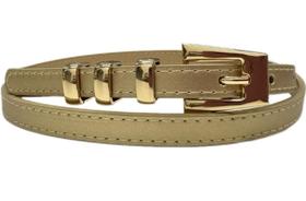 Cinto Feminino Fino Fivela Dourada Casual Decorativo C-33 Cinto Feminino Fino Fivela Dourada Casual Decorativo C-33