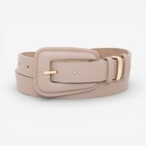 Cinto Feminino Fivela Encapada Cinza
