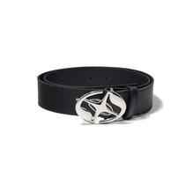 Cinto Feminino Gótico Punk com Fivela de Metal em Formato de Estrela - Couro - Estilo Casual