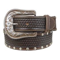 Cinto Feminino Marrom Bordado com Apliques Cow Way 39521
