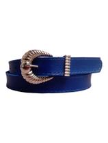 cinto feminino mini concha prata azul royal 0100