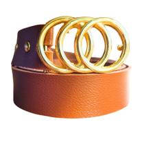 Cinto Feminino Moda Elegante Fivela Dourada Entrelaçada
