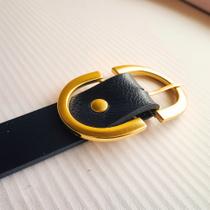 Cinto Feminino Moda Fashion Fivela Clássica Dourada Casual