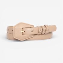 Cinto Feminino Noor Whisper Bege