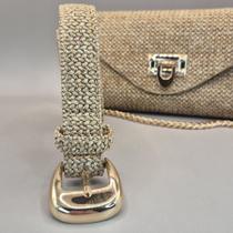 Cinto Feminino Palha Bolsa de corrente + Cinto combinação perfeita