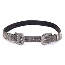 Cinto Feminino Pedraria Duas Fivelas Dolly