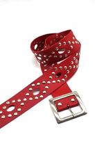Cinto feminino punk rock rebite vermelho ED0106
