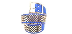 Cinto feminino rebite dourado tendência moda blogueira 3659