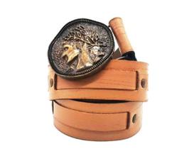 Cinto feminino soleta escovado moeda AC5077