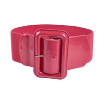 Cinto Feminino Vintage Versátil Com Fivela Retangular Larga E Elástica, Cinto Casual Para Uso Diário