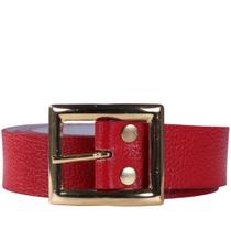 Cinto Feminino Zariff com Fivela Dourada 30.1082.001 Vermelho