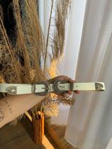 Cinto fivela dupla branco